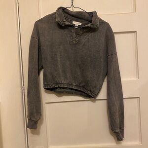 Topshop Half Zip Pullover